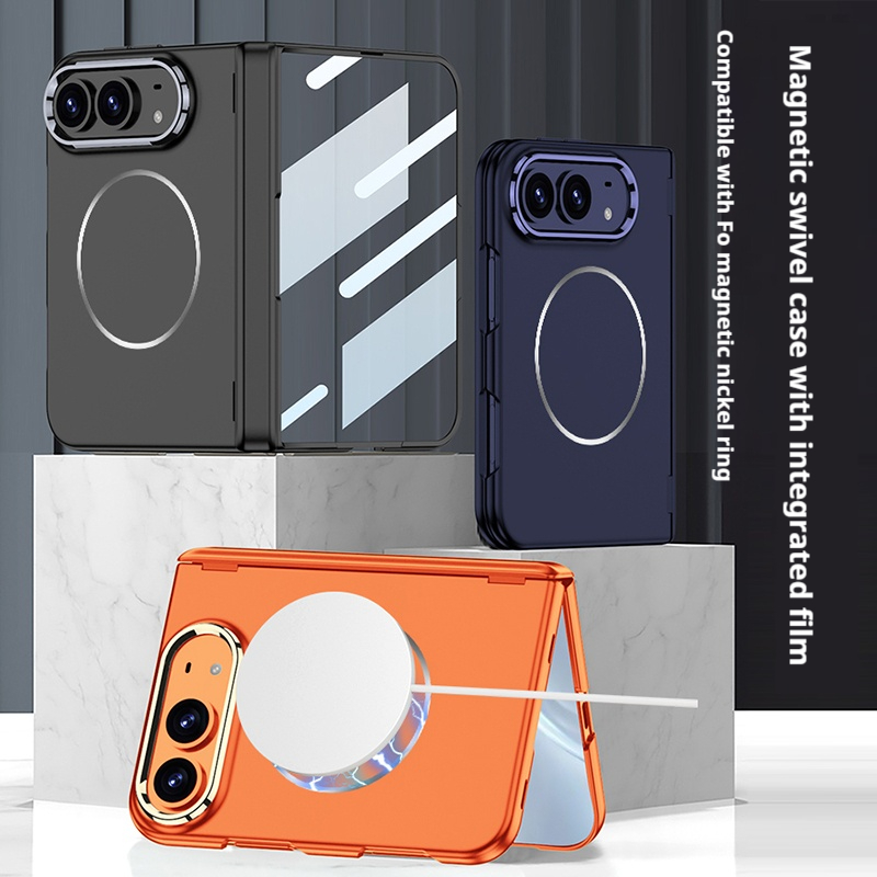 Screen Protector Film - Folding Hinge Protective Magnetic Phone Case,