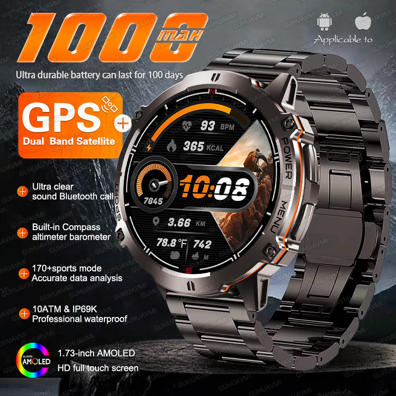 Smartwatch Nexus - NEW TANK X3 Military 1000mAh GPS