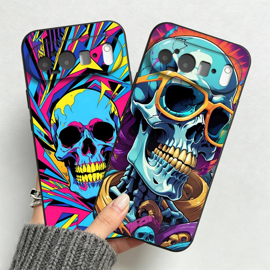 Neon Pop Art Skull Case for Go - Google Pixel 8A ulasan dan harga