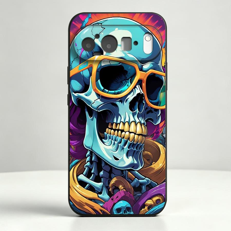 Neon Pop Art Skull Case for Go - Google Pixel 8A ulasan dan harga