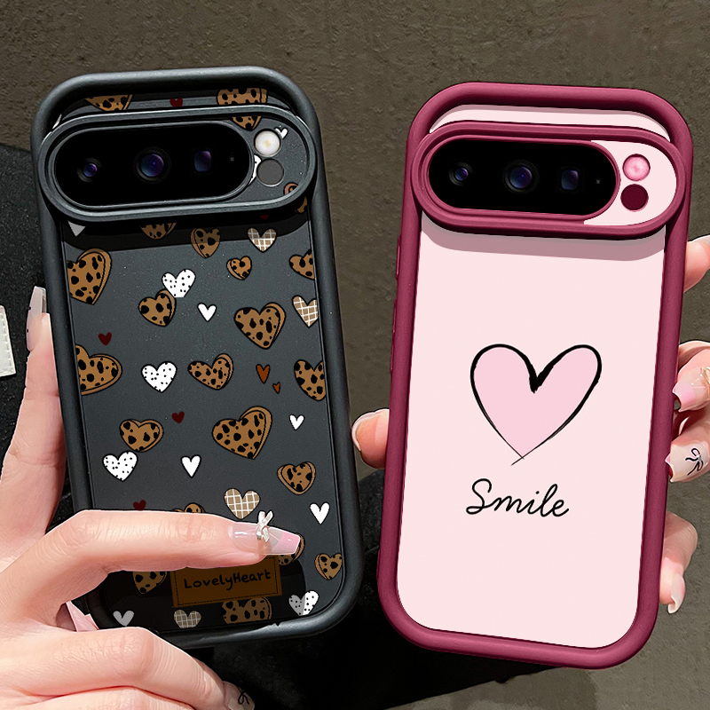 Love Heart Patterned TPU Phone - Google Pixel 8A ulasan dan harga