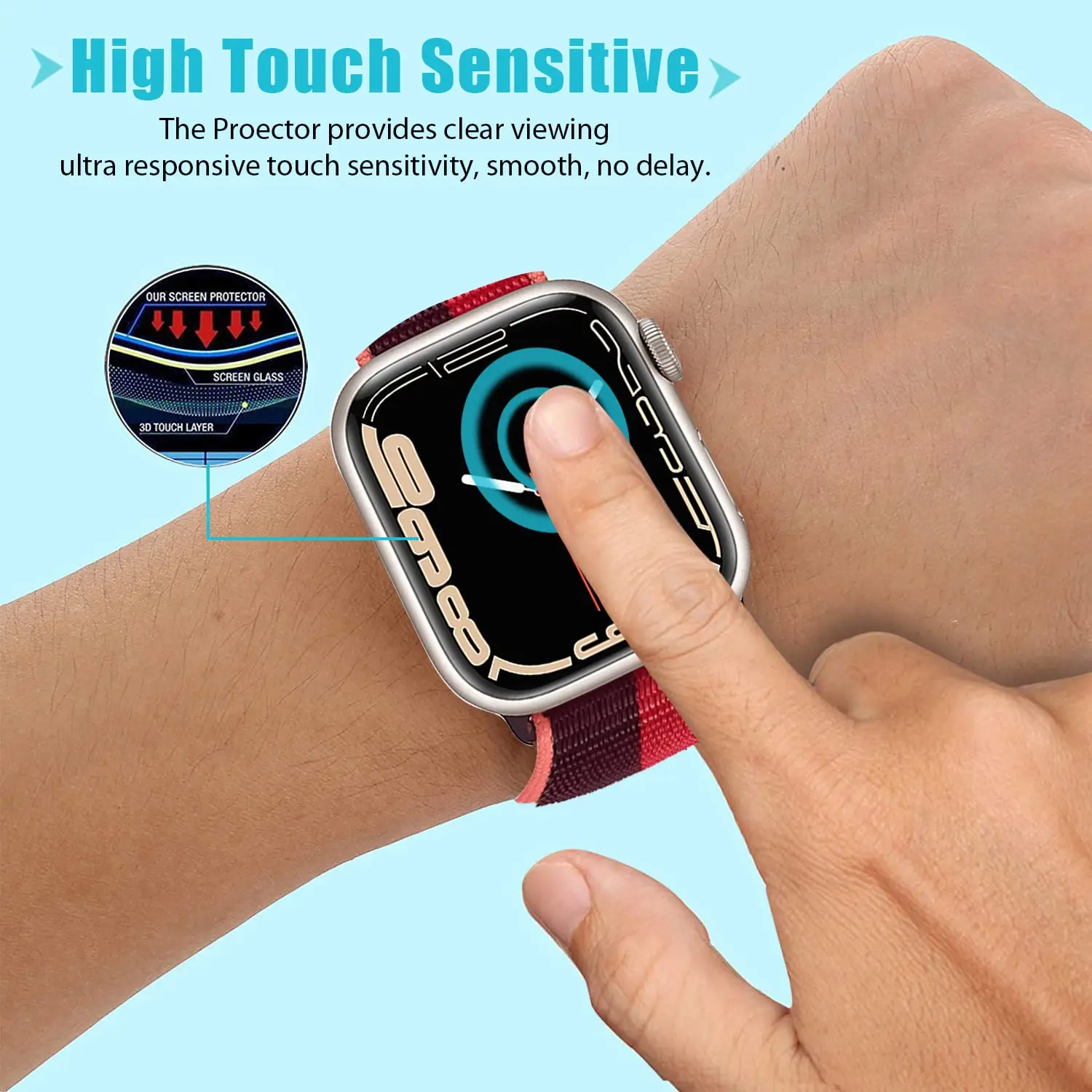 3D Tempered Glass For Apple Wa - Smartwatch Case ulasan dan harga