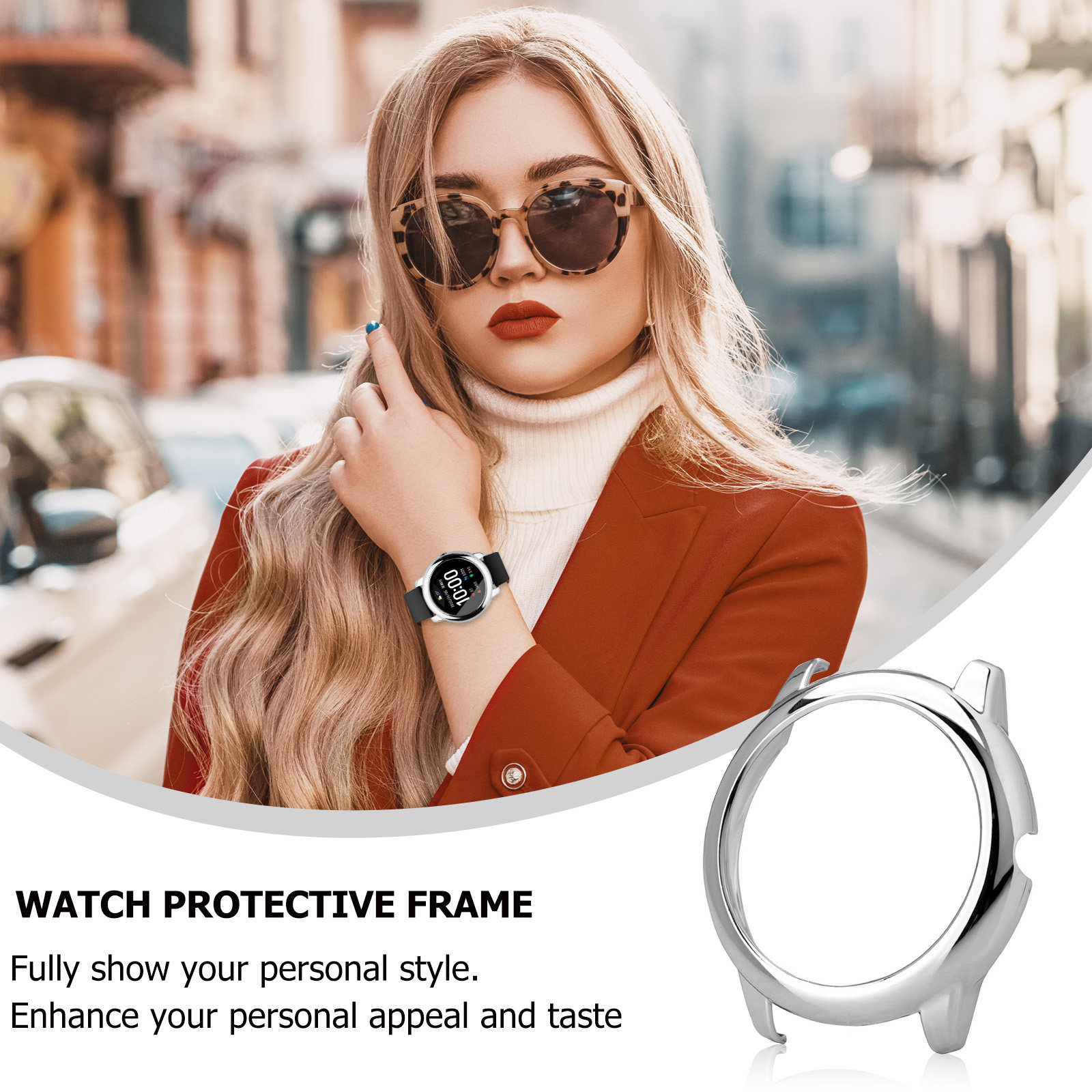 1Pcs Watch Protective Case Met - Smartwatch Case ulasan dan harga