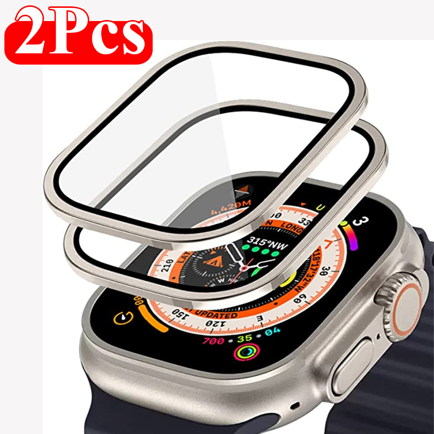 2PCS Aluminium Alloy Case+Temp - Smartwatch Case ulasan dan harga