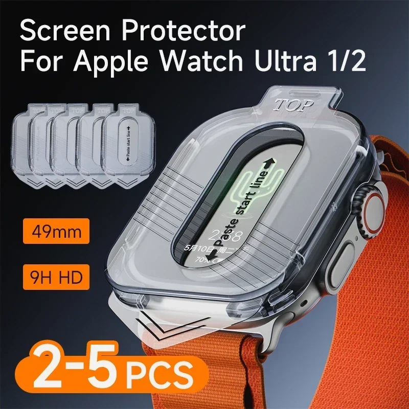 1-5Pcs High Definition 9H Temp - Smartwatch Case ulasan dan harga