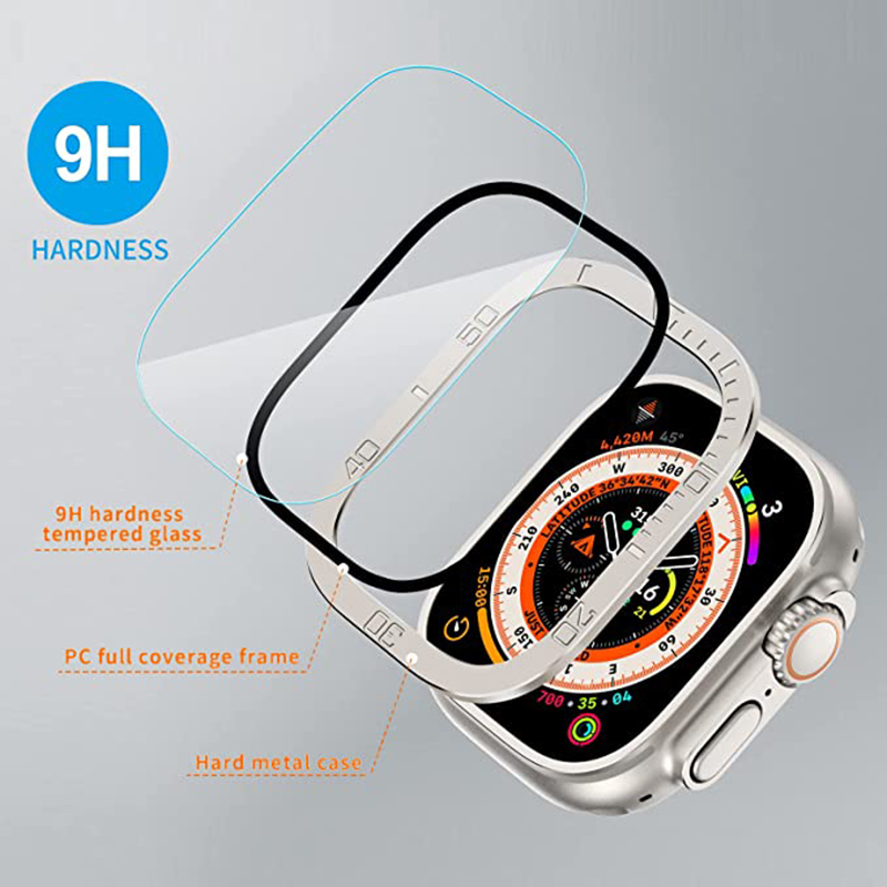 Tempered Glass for Apple Watch - Smartwatch Case ulasan dan harga