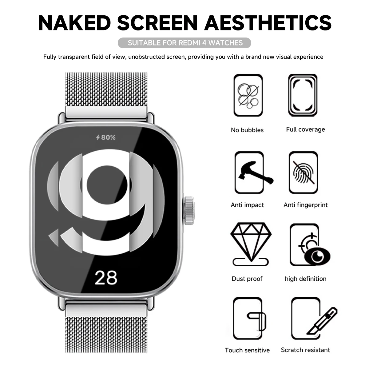 Tempered Glass for Xiaomi Redm - Smartwatch Icon ulasan dan harga