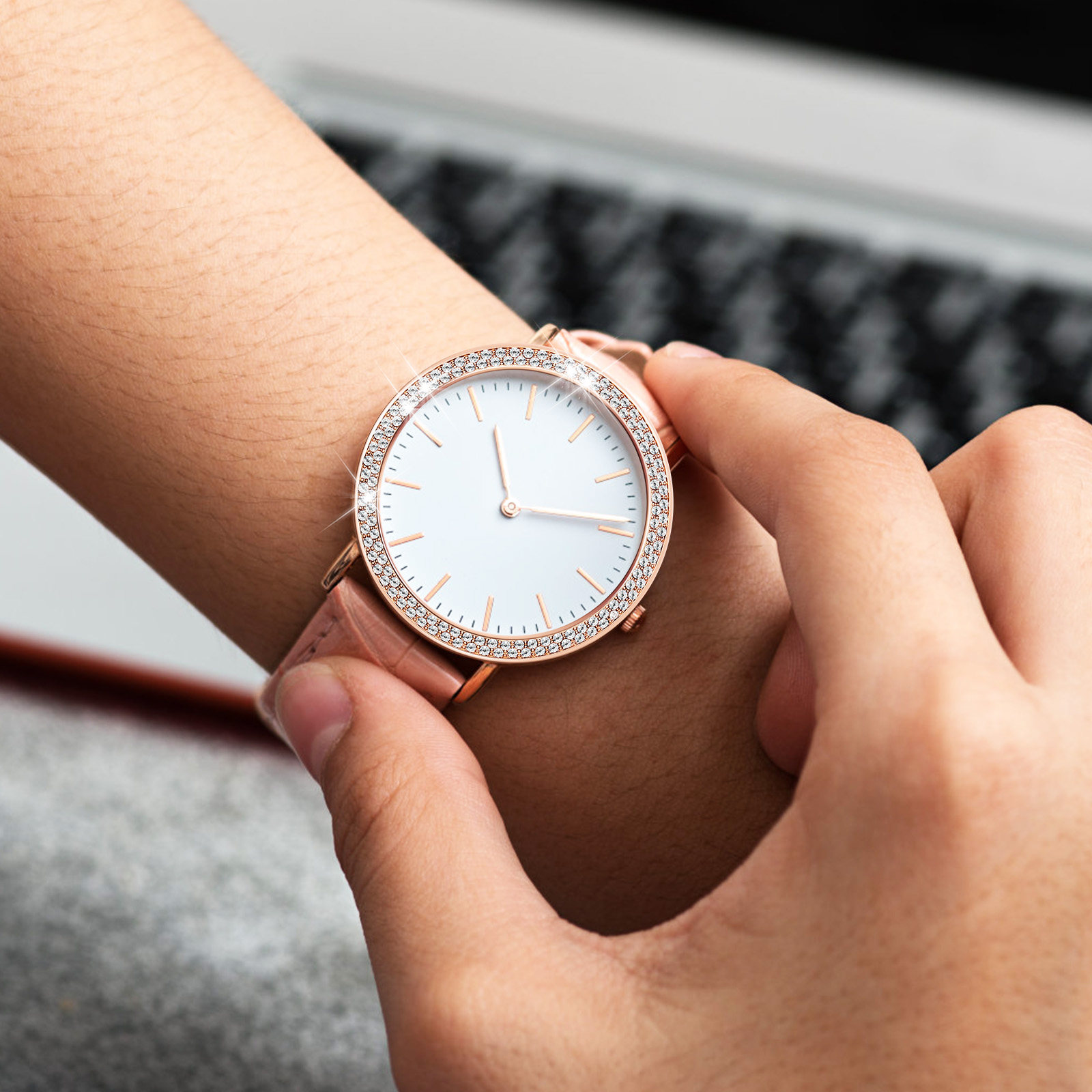 Rhinestone Watch Case Bezel Ri - Smartwatch Case ulasan dan harga
