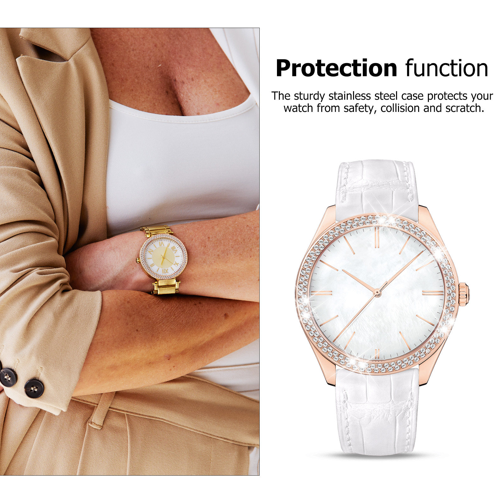 Rhinestone Watch Case Bezel Ri - Smartwatch Case ulasan dan harga