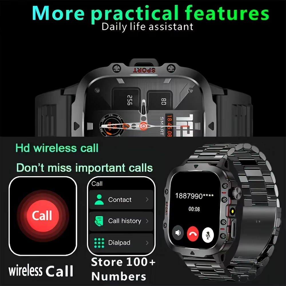 Men Smart Watch,4.6cm HD Scree - Smartwatch Faces ulasan dan harga