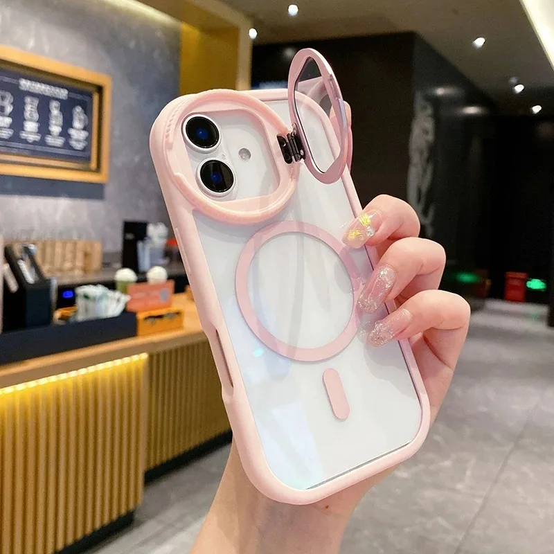 Clear Camera Stand Back Cover  - Magnetic Charging Stand ulasan dan harga