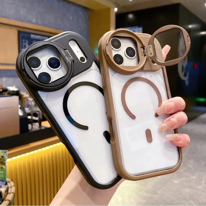 Clear Camera Stand Back Cover  - Magnetic Charging Stand ulasan dan harga